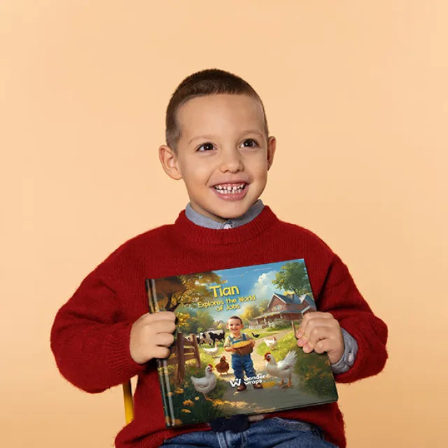 Boy Explores the World of Jobs