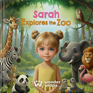 Mädchen erkundet den Zoo