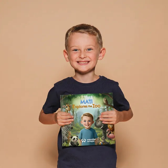 Boy Explores the Zoo