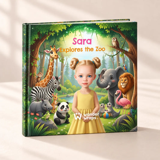 Girl Explores the Zoo