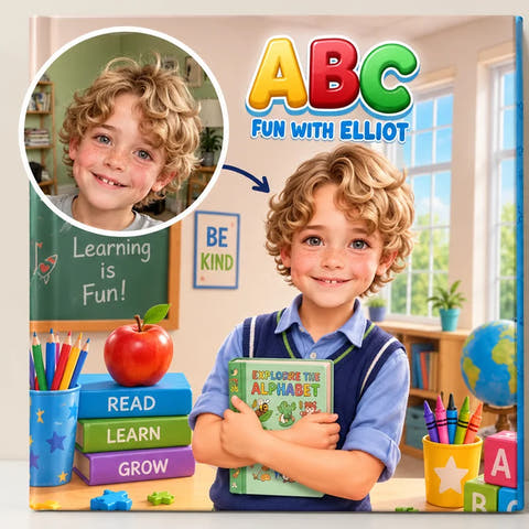 ABC-Spaß mit dem Jungen — personalized story examples